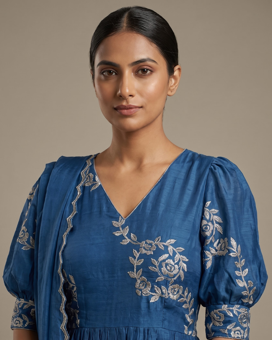 The "Aayat" Embroidered Royal Blue Ensemble