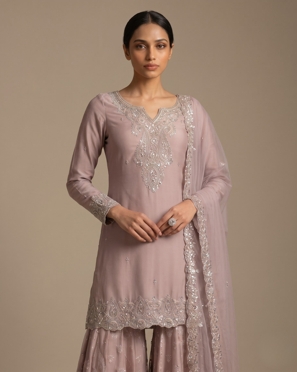 Celebrity-inspired handcrafted outfit
