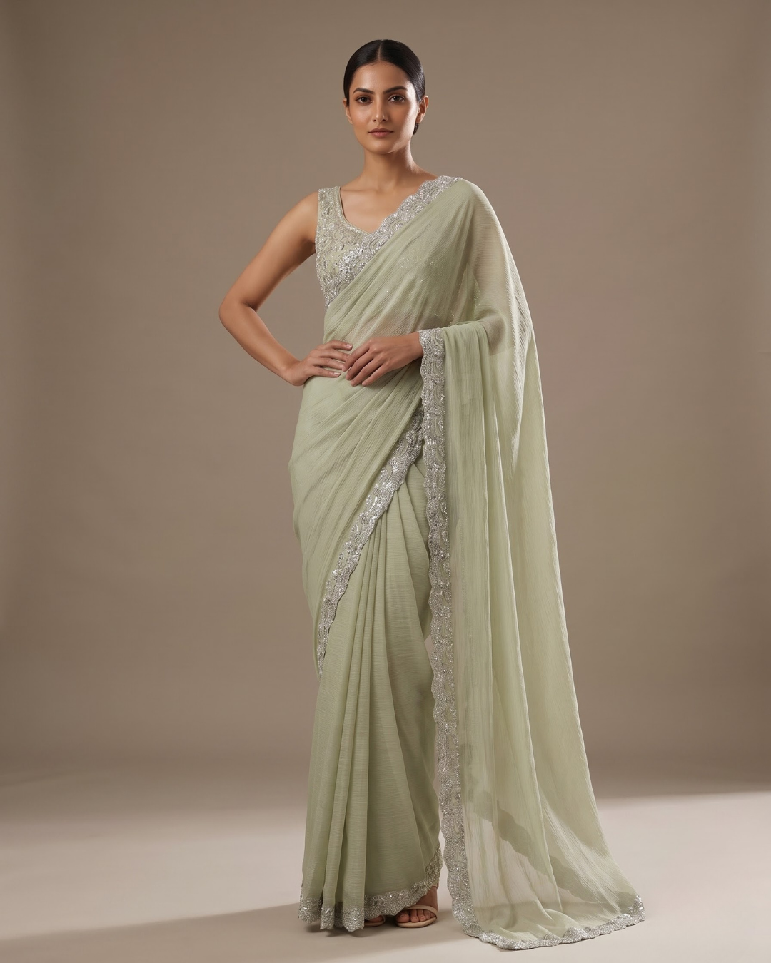 Celebrity-inspired handcrafted outfit